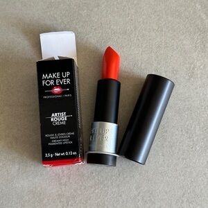 Make Up For Ever Artist Rouge Creme Lipstick C304 Bold Red LongLasting Lip Color